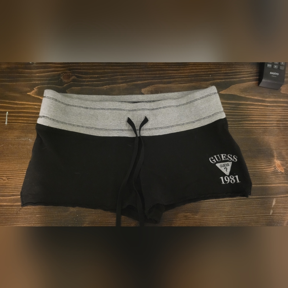 Guess Women's Black and Gray Shorts